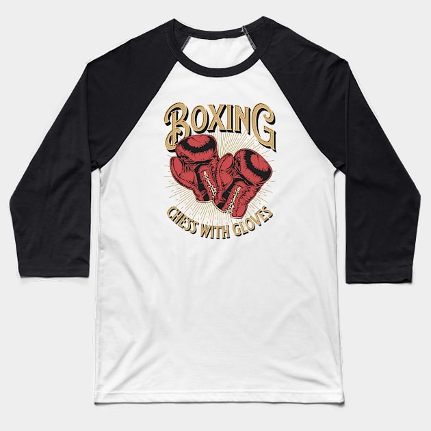 Boxing Baseball T-Shirt by Delicious Art